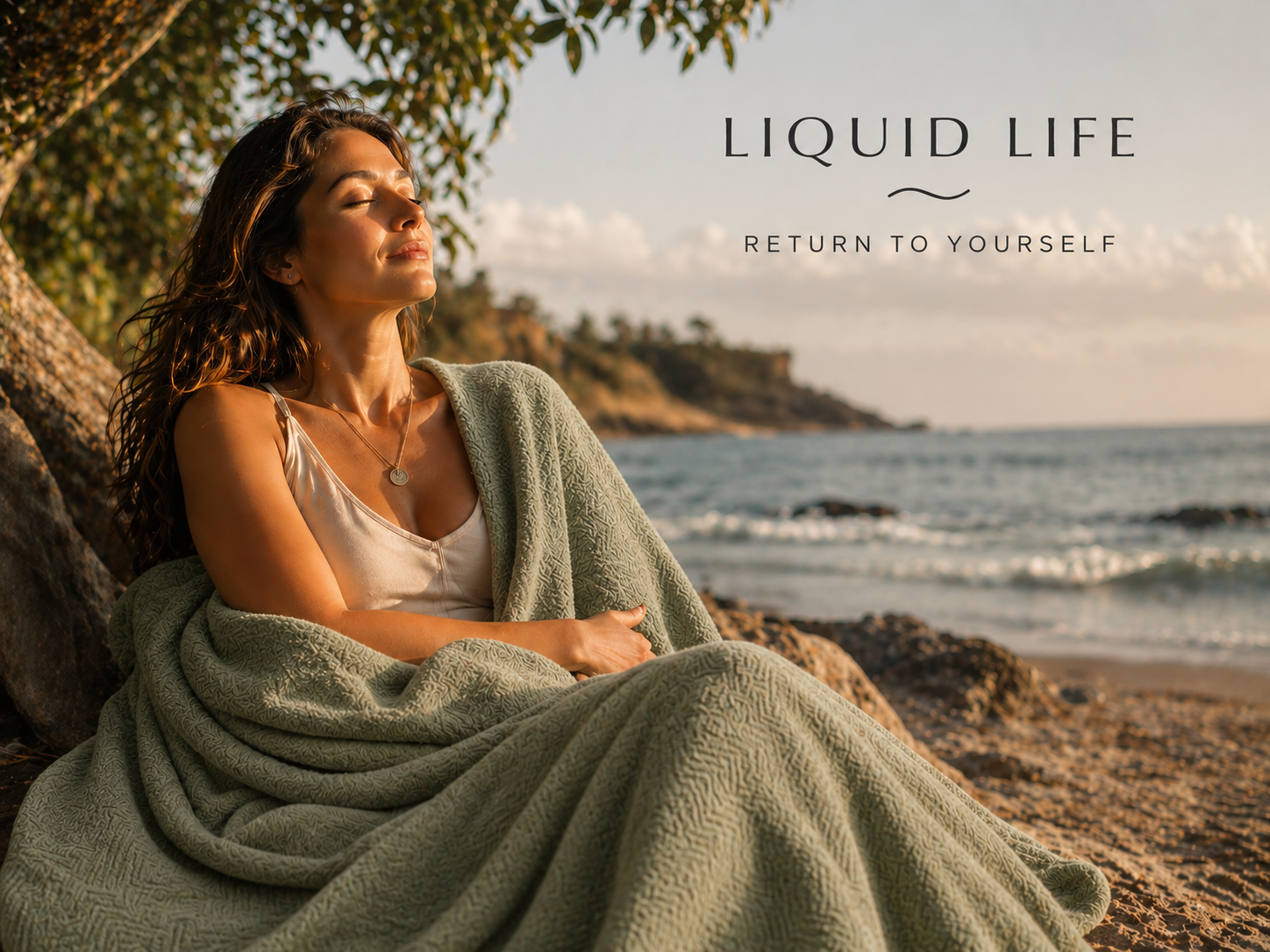Liquid Life Blanket - Sage Green