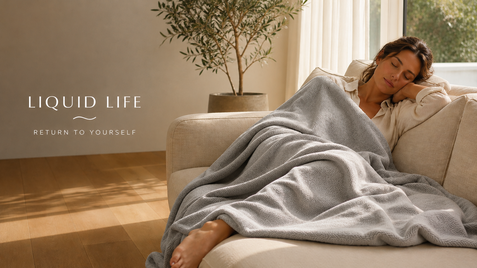 Liquid Life Blanket — Light Grey